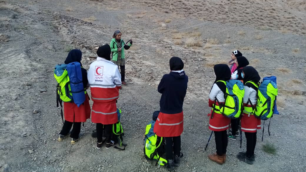 برگزاری دوره توان‌افزایی کوهستان ویژه بانوان نجاتگر درمیان